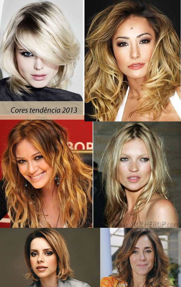 corte de cabelo feminino 2013 - as cores que serão tendência
