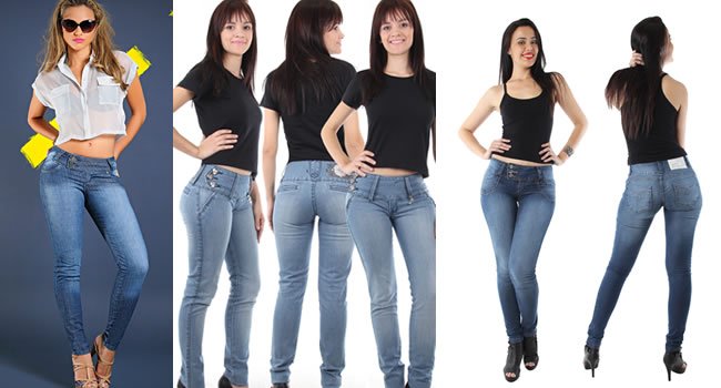 calça jeans para mulheres com curvas