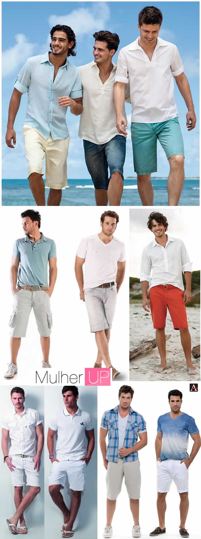 roupa-masculina-para-reveillon-ano-novo-na-praia-com-short